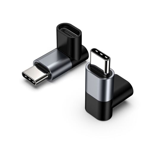 Adaptateur Type-C mâle vers femelle, 2 pièces - 100W, 20Gbps, 4K60Hz
