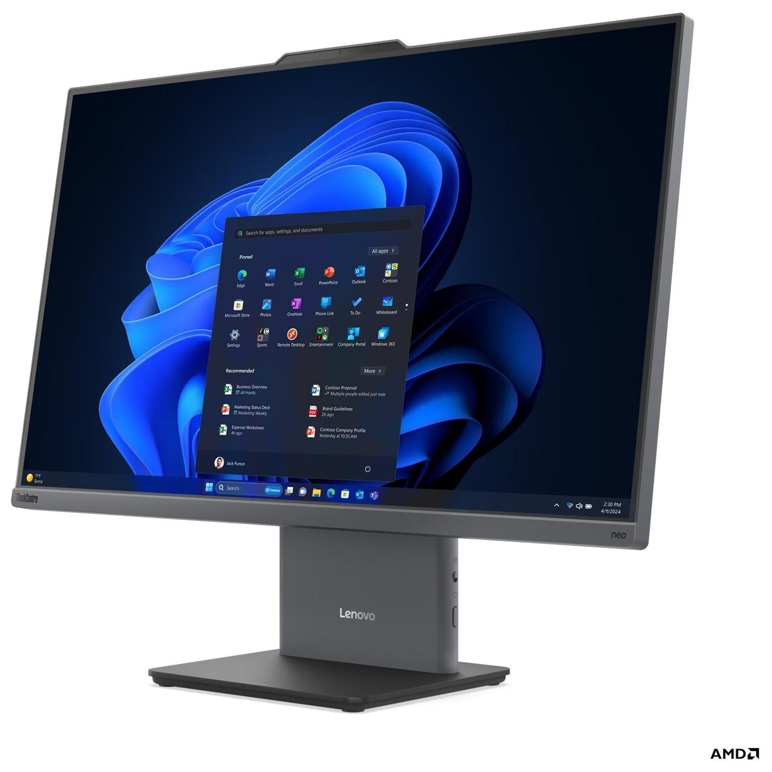 Lenovo ThinkCentre neo 55a Gen 6 - 23.8" Ryzen 5 3.2GHz 8GB RAM 256GB SSD