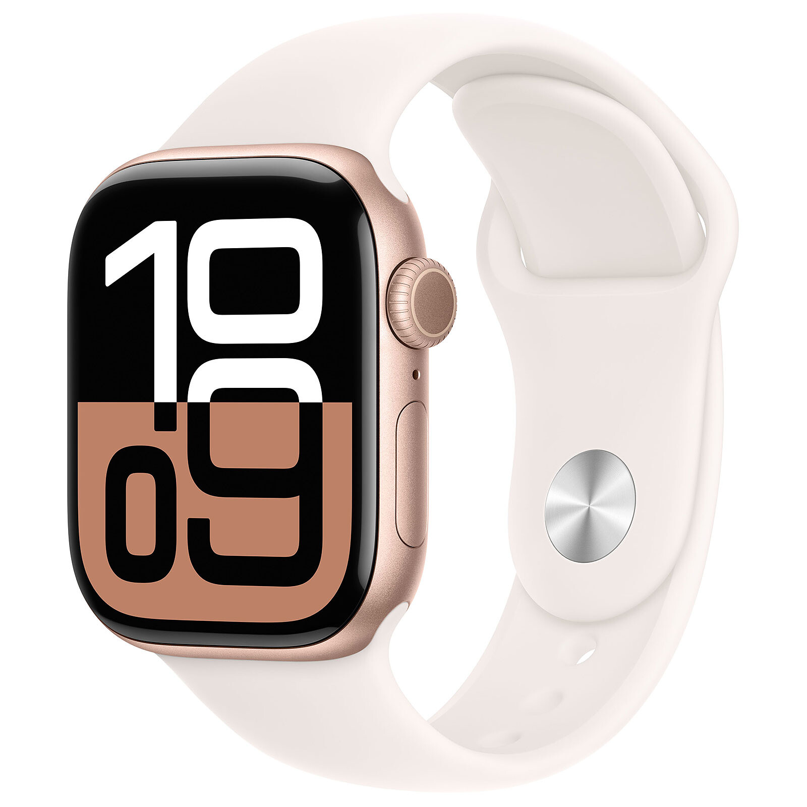 Apple Watch Series 10 GPS 42 mm Aluminium Rose Gold Sport Wristband S/M 