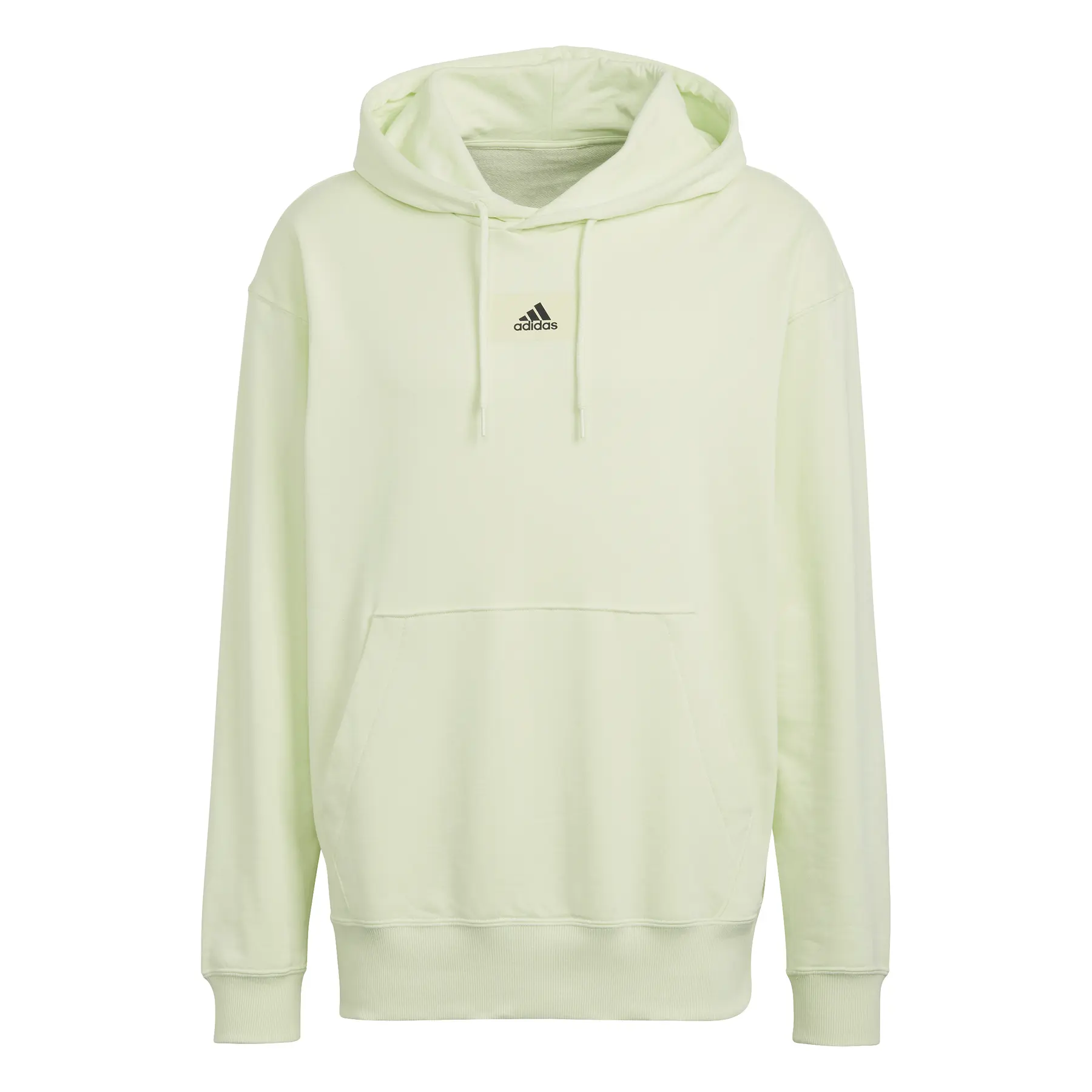 Sudadera con capucha Adidas Essentials FeelVivid (Terciopelo de algodón francés, Talla: M, Color: Negro, Capacidad: N/A)