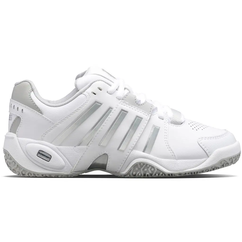 Chaussures de tennis K-Swiss Accomplish IV Omni pour femmes (blanc/gris)