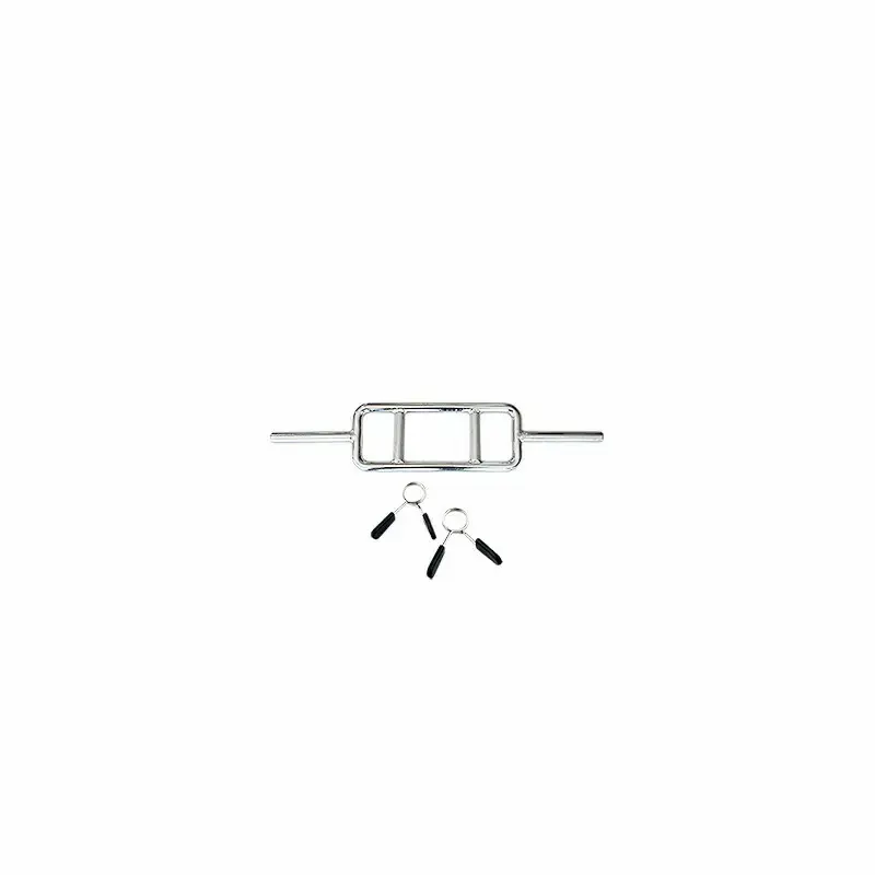 Barre de musculation chromée Softee avec fixations souples
