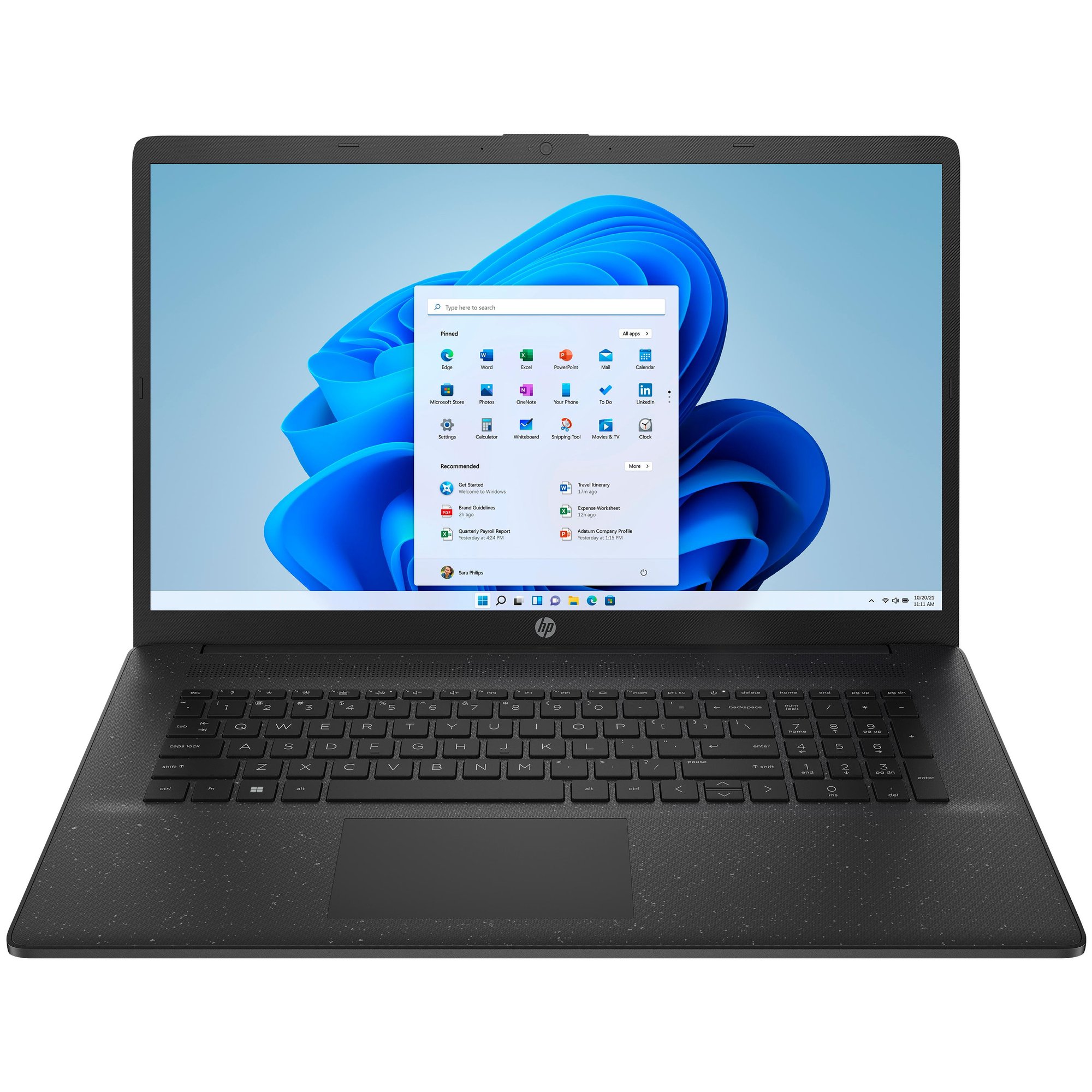 HP 17-cn3052nf Laptop - Intel N100, 8GB RAM, 256GB SSD, Black