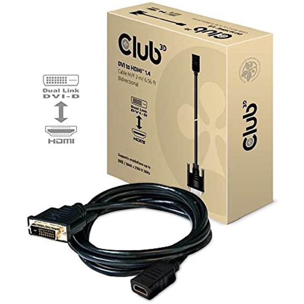Club 3D DVI to HDMI Adapter Cable 1.4 2m 4K30H