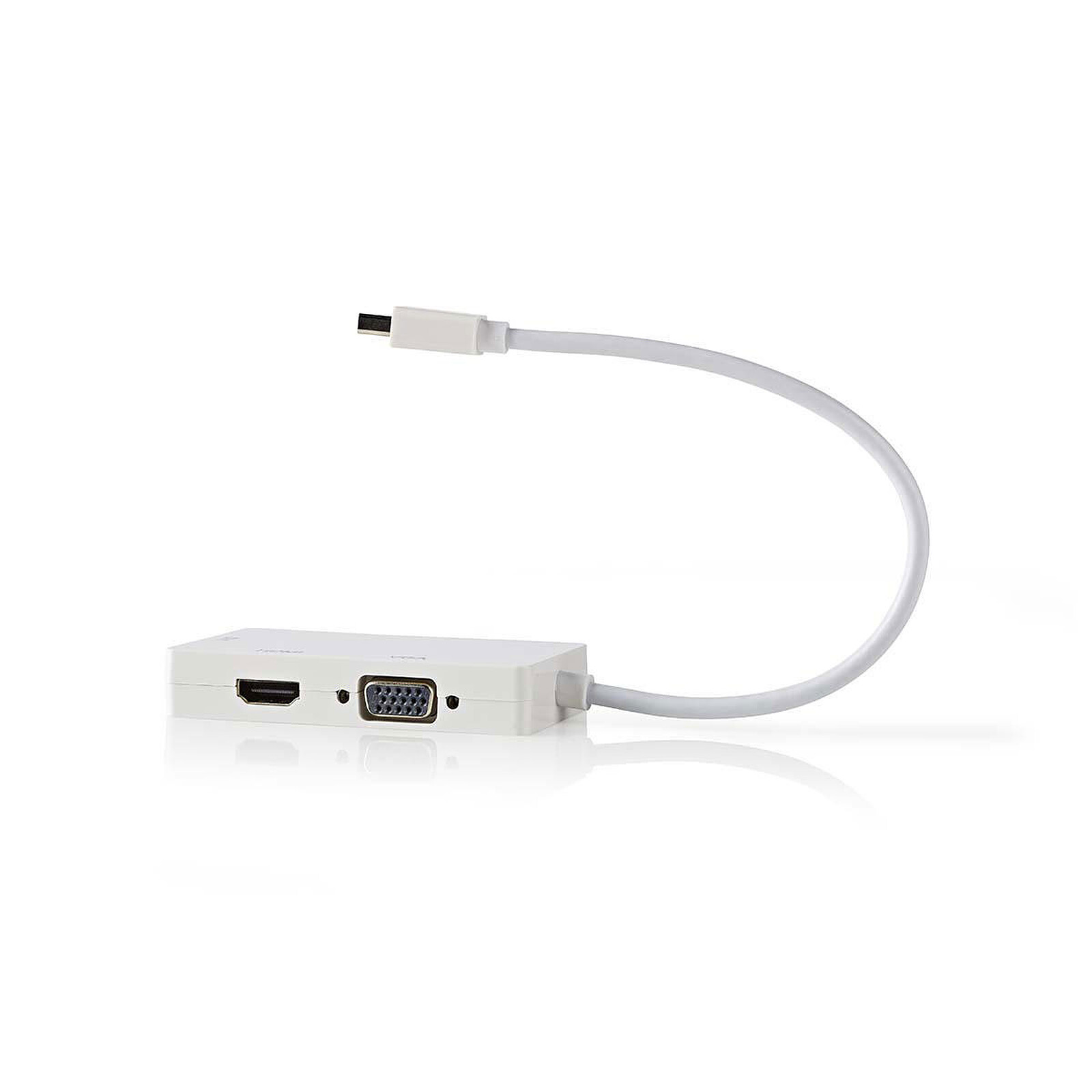 Adaptateur Mini-DisplayPort vers HDMI, DVI et VGA (Male/Female)
