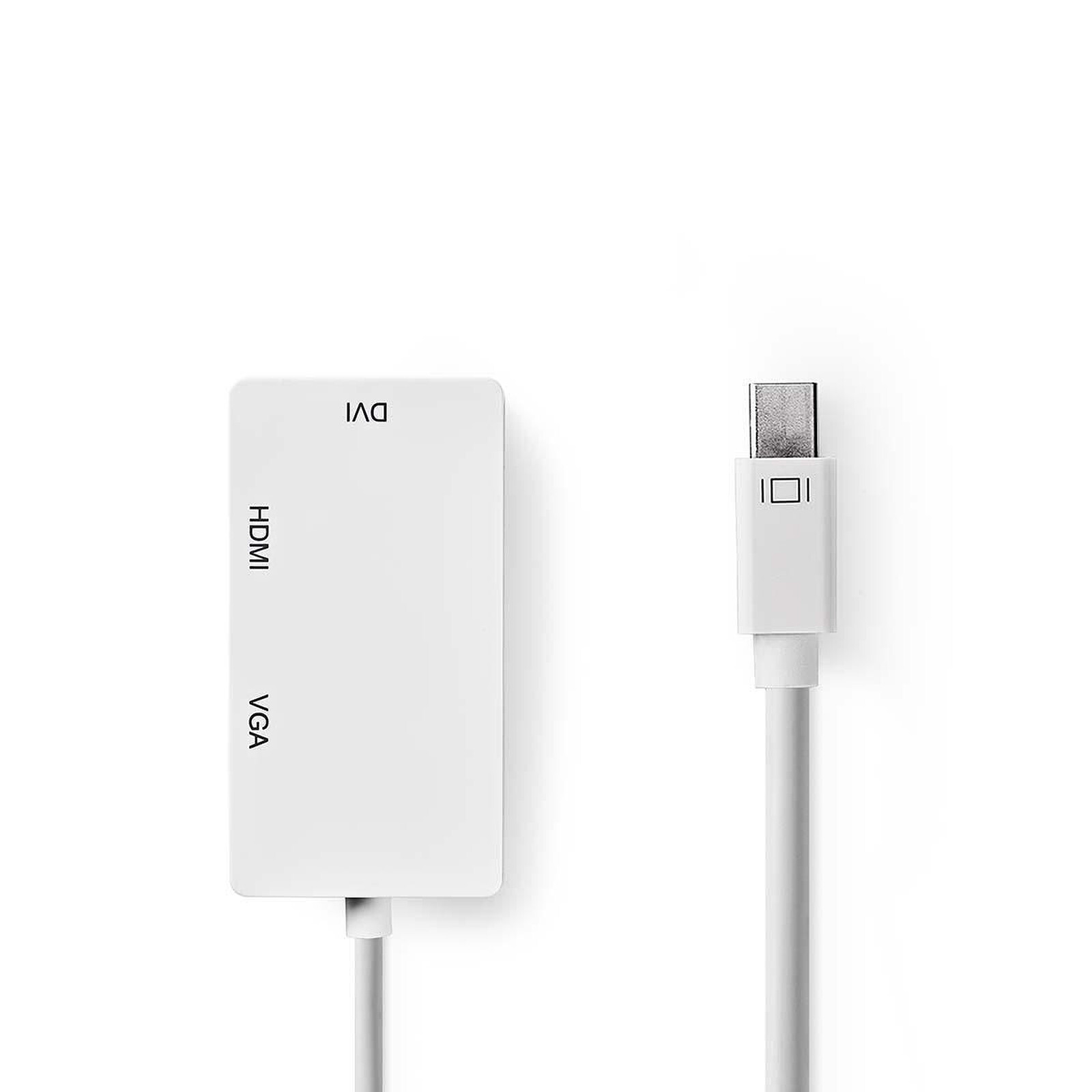 Nedis Mini-DisplayPort to HDMI, DVI and VGA Adapter (Male/Female)