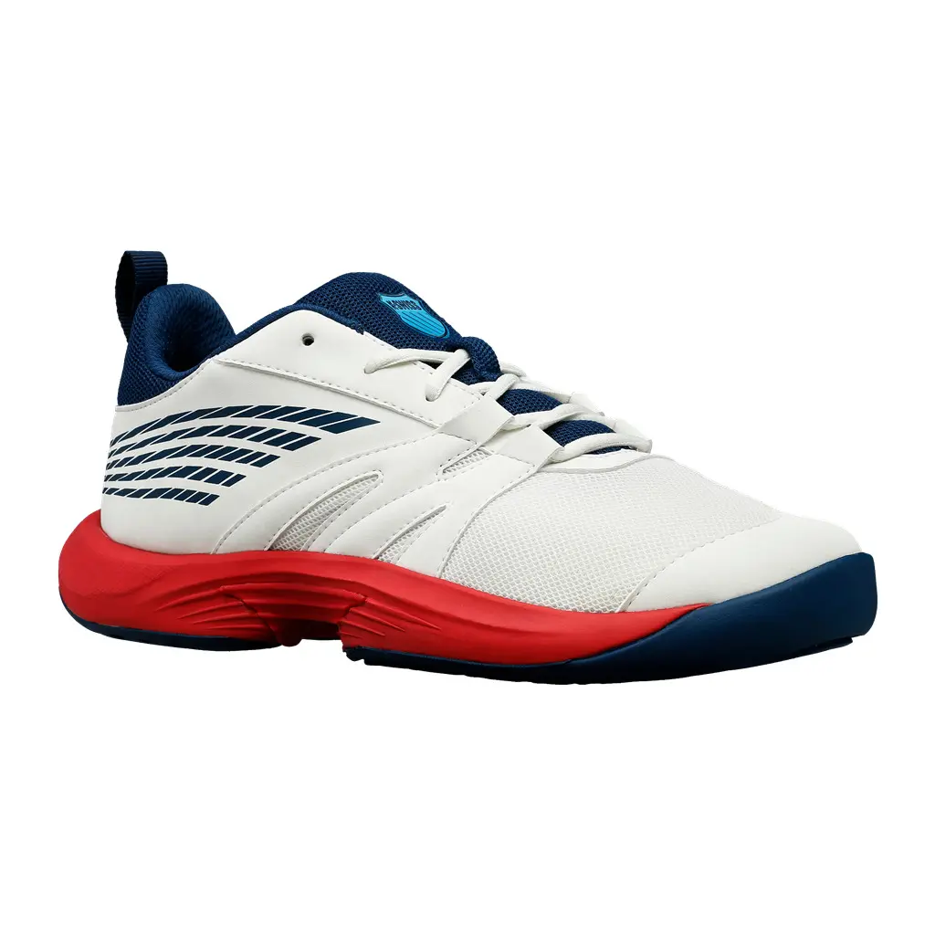 K-Swiss Speedtrac Junior Tennis Shoes - White/Blue Opal/Lollipop