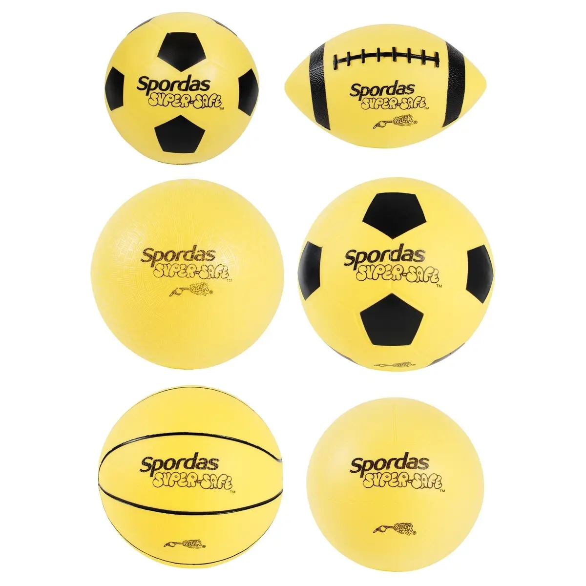 Ensemble de ballons sportifs Spordas SuperSécurité (x6)