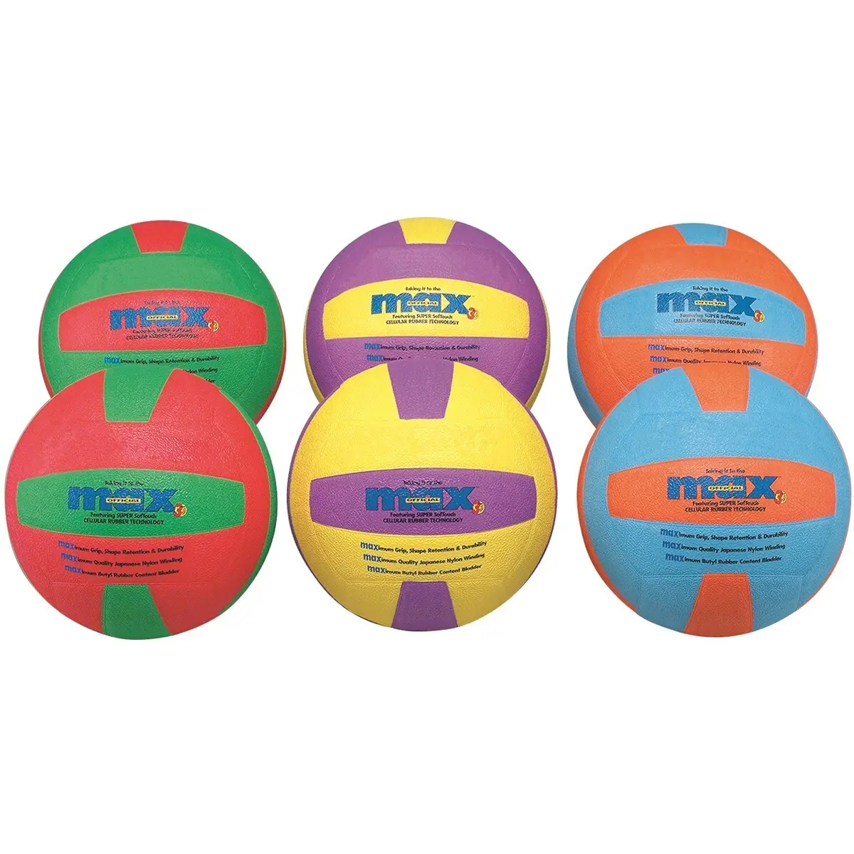 Spordas Max Children's Volleyball Ball (x6)