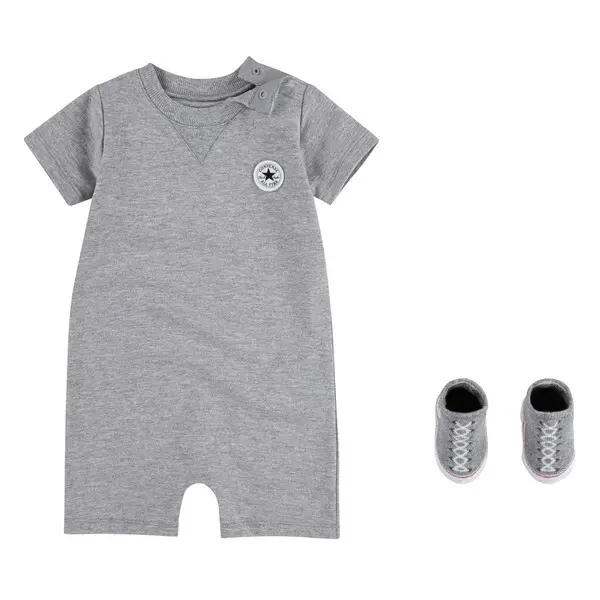 Converse Lil Chuck Baby Girl Jumpsuit and Socks Set