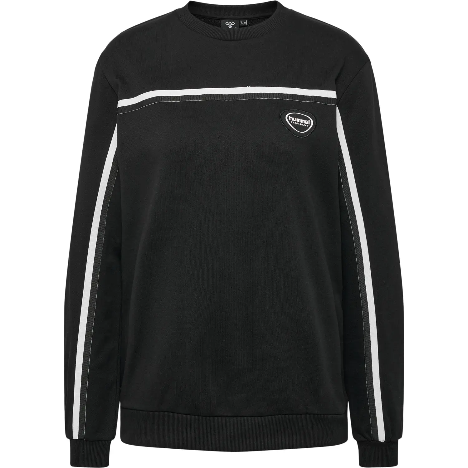 Hummel Women's Boxy Sweatshirt (L, Black, 100% Cotton)