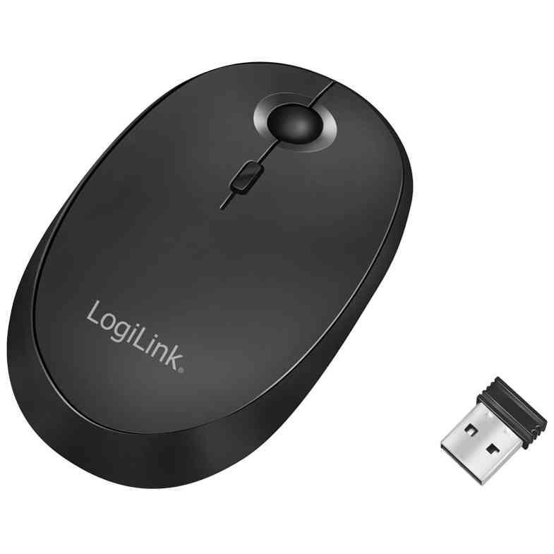 Souris optique sans fil LogiLink - Noir