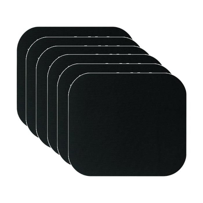 Fellowes Mouse Pad Set of 6 - Medium, Black