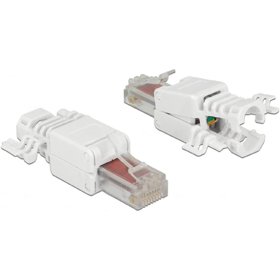 Delock Network Connector RJ45 Cat 6 UTP Toolless (2 Pack)