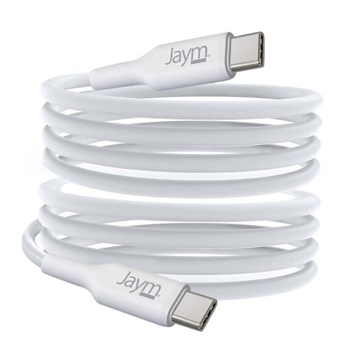 Câble JAYM USB-C vers USB-C avec PD 3.0, 100W, 2m Blanc