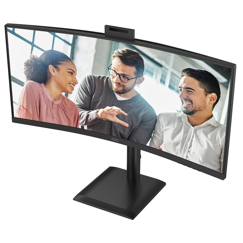 AOC CU34E4CW - 34-Inch Curved LED Screen - USB - UWQHD 3440 x 1440 - 350 cd/m² - HDR10 - 4ms Response Time