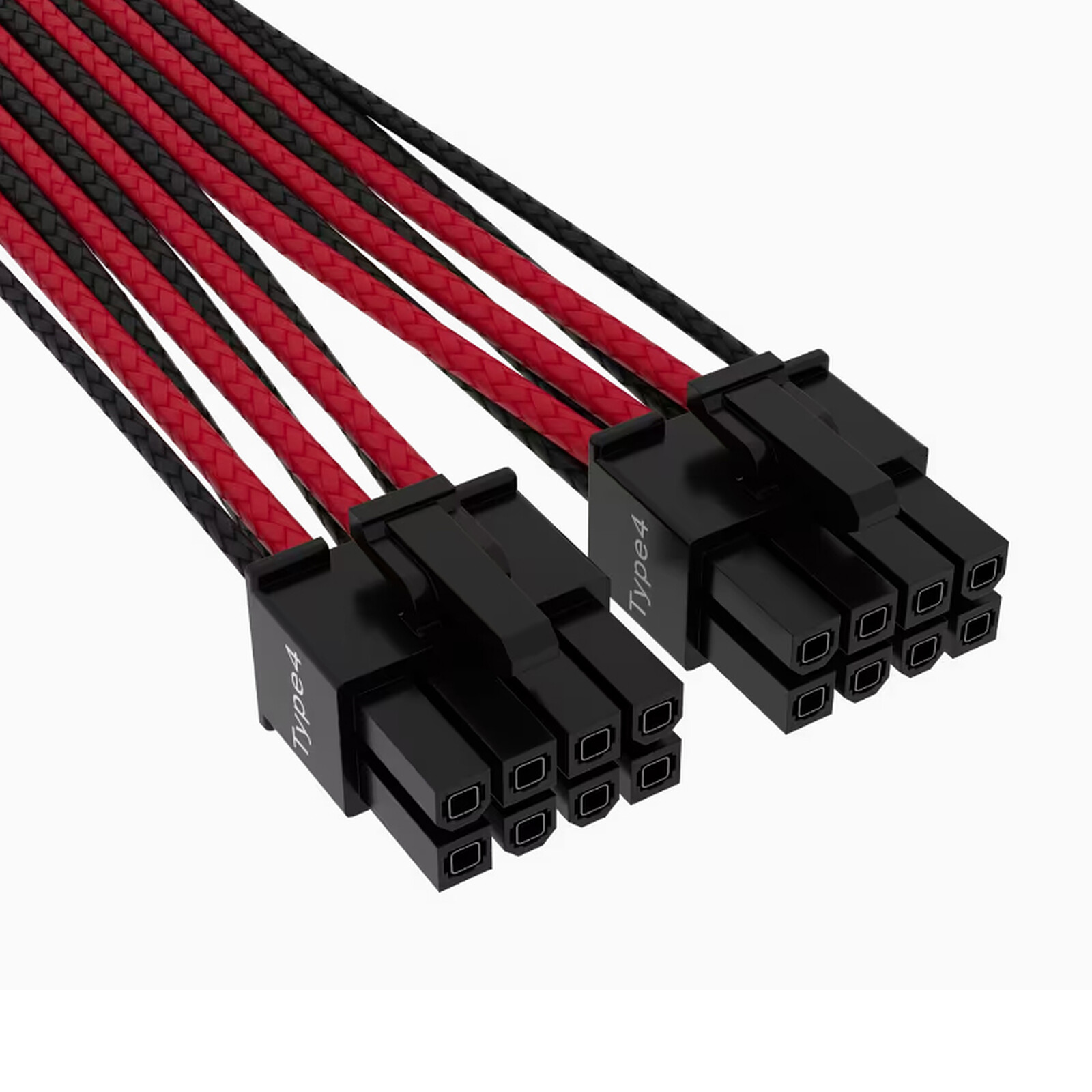 Corsair 600W 12+4 Pin PCIe Gen 5 Cable - Black/Red 