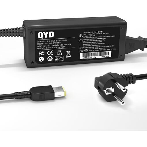 Cargador Qyd de 65W para Lenovo ThinkCentre M73, M93p y otros
