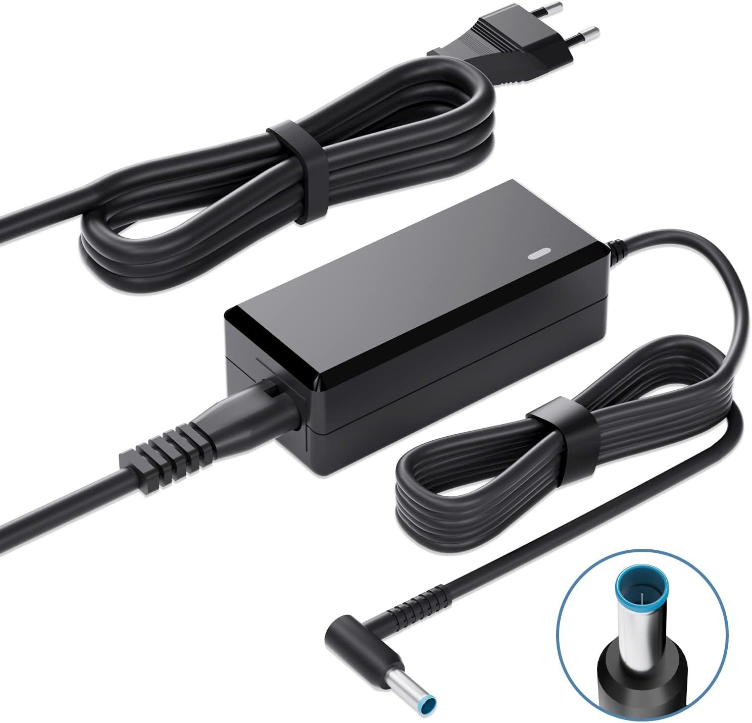 WUKUR 65W HP Charger for HP Pavilion X360, Envy, Probook and Elitebook Laptops