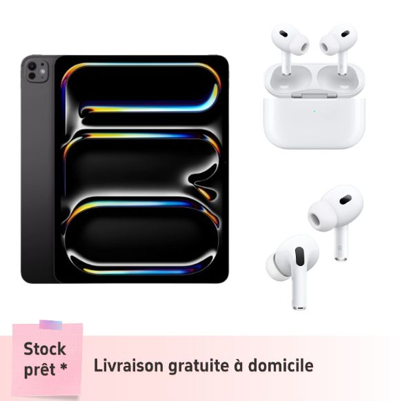 Tablet Apple iPad Pro (2024) Wi-Fi 2-13 pulgadas Negro + AirPods Pro 2 Apple