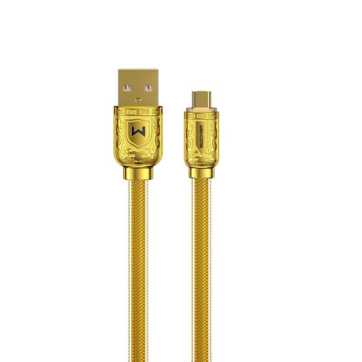 Wekome Sakin Series USB-A to Micro USB Cable 6A 1m - Gold