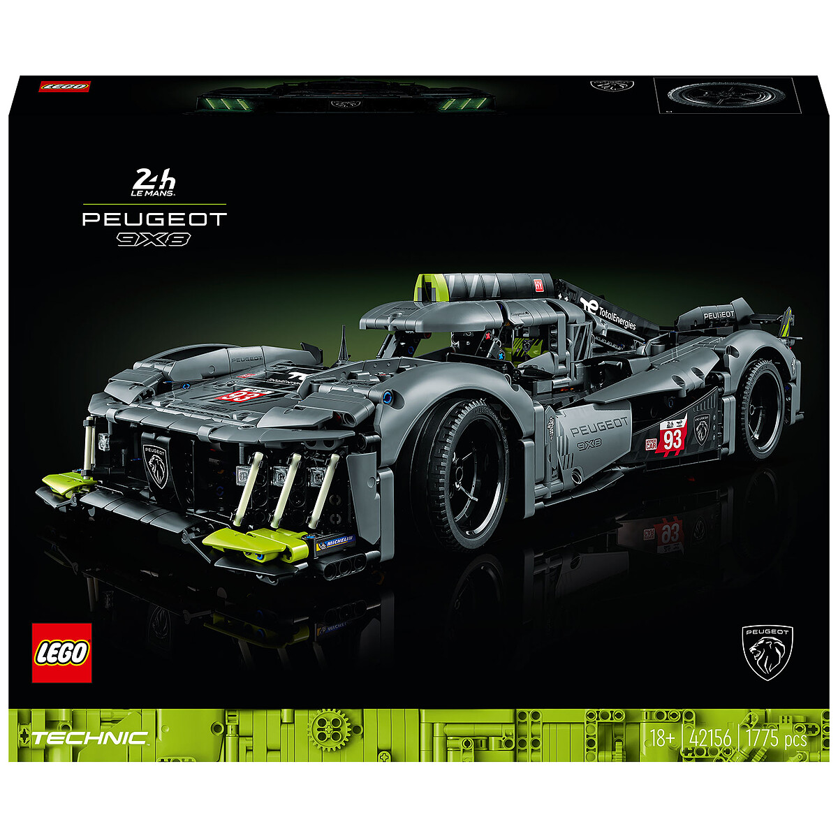 LEGO Technic 42156 PEUGEOT 9X8 24H Le Mans Hybrid Hypercar