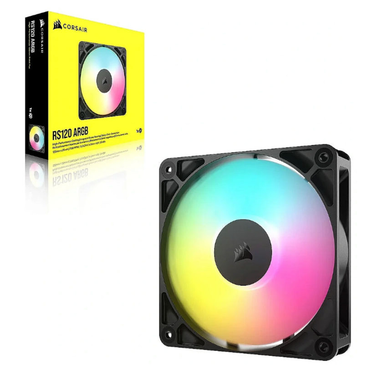 Ventilador Corsair RS120 ARGB Negro