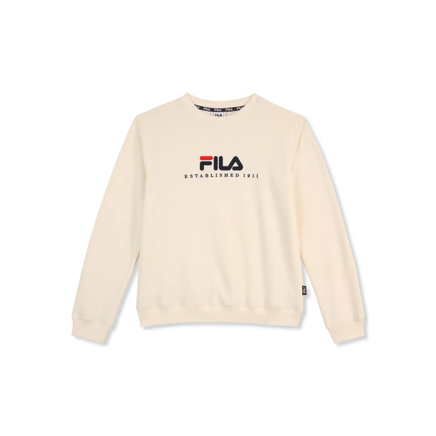Fila Carisio Regular Logo Round Neck Sweatshirt for Kids