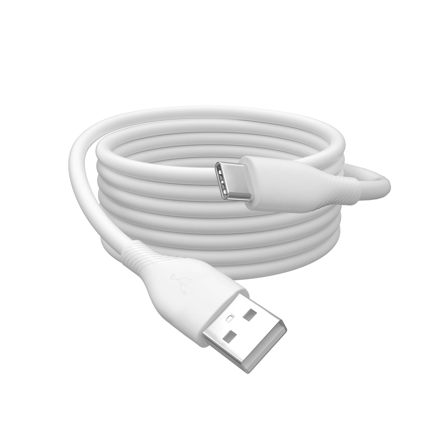 Digitus USB-A to USB-C Cable, 50 cm, 60W, Silicone, White