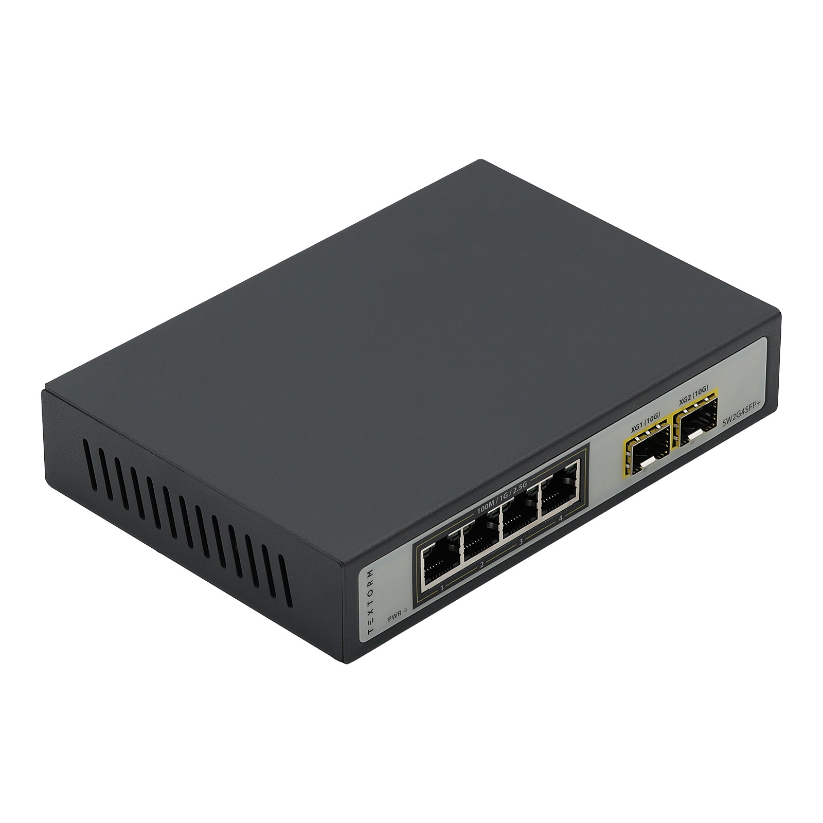 TEXTORM Switch 4 ports 2.5 GbE + 2 ports SFP+ 10G