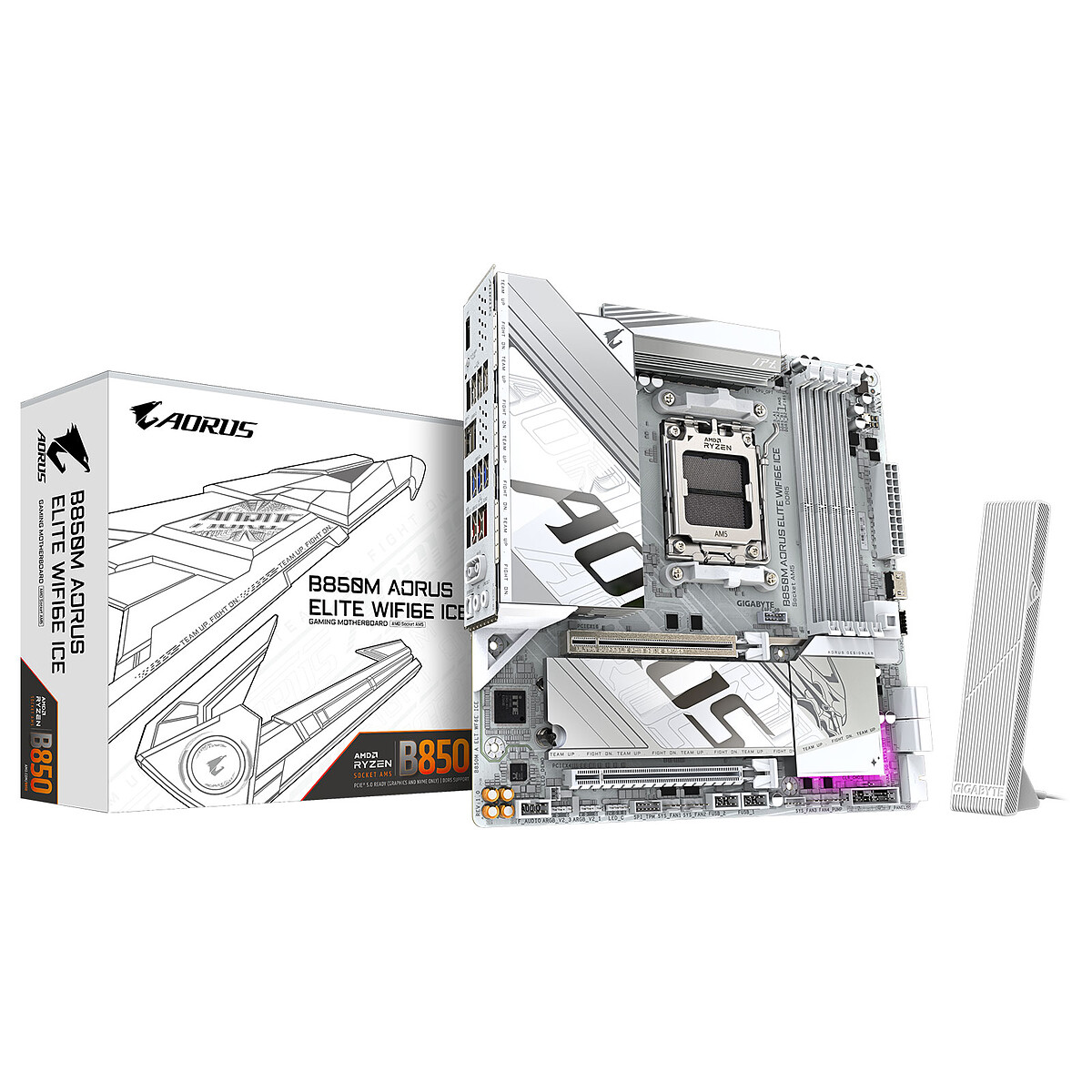 Gigabyte B850M AORUS ELITE WIFI6E ICE