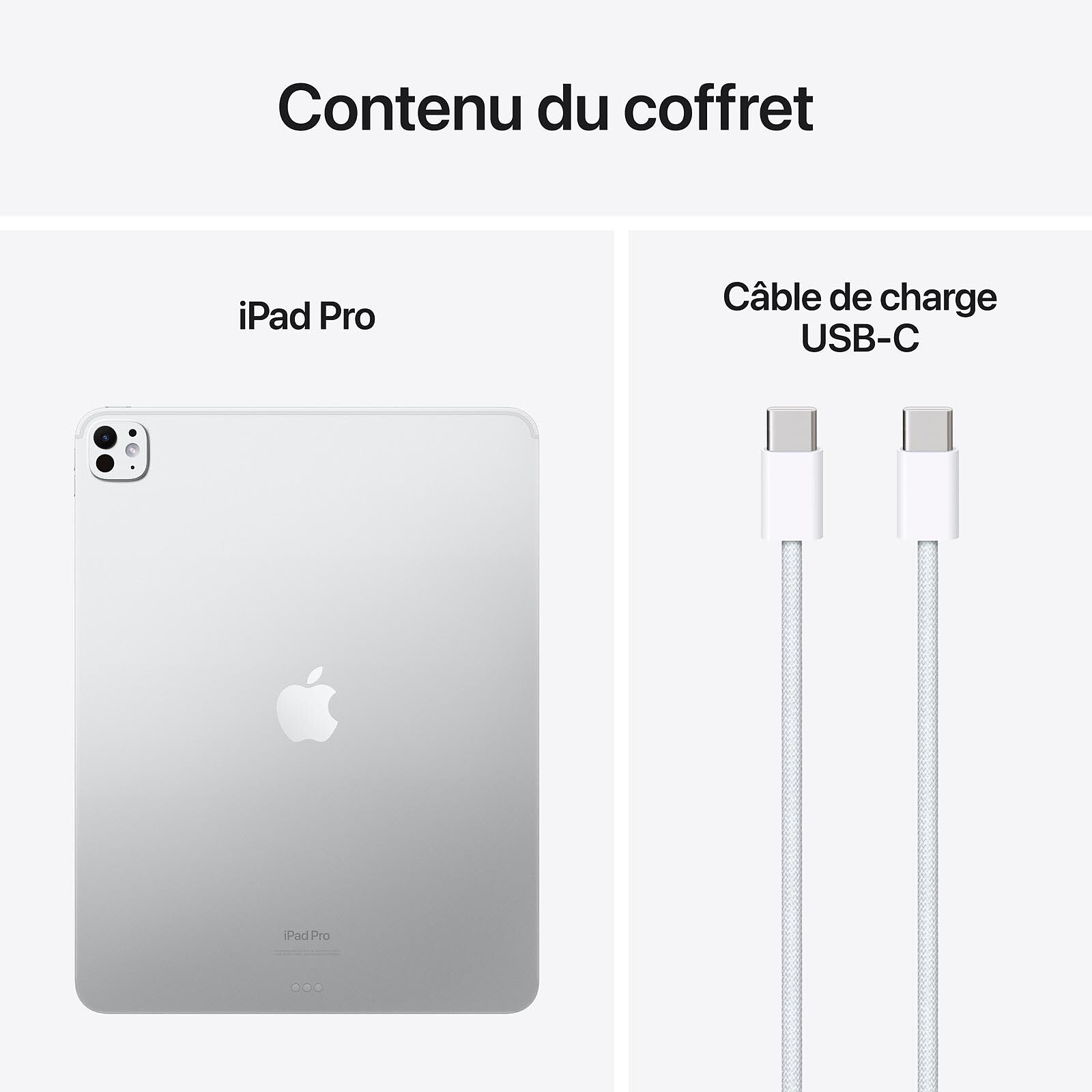 iPad Pro M4 (2024) 13 pouces 256 Go Wi-Fi Argent