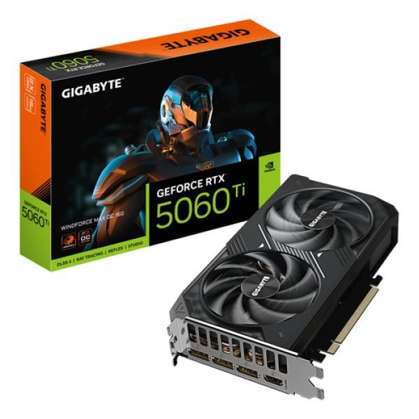 Carte graphique Gigabyte GeForce RTX 5060 Ti WindForce Max OC - 16 Go GDDR7