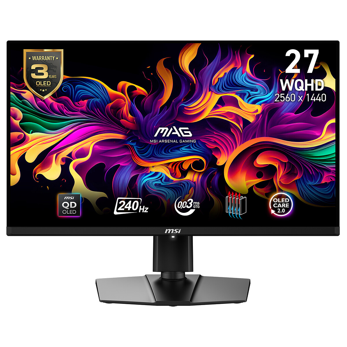 MSI 26.5" QD-OLED - MAG 271QPX QD-OLED E2