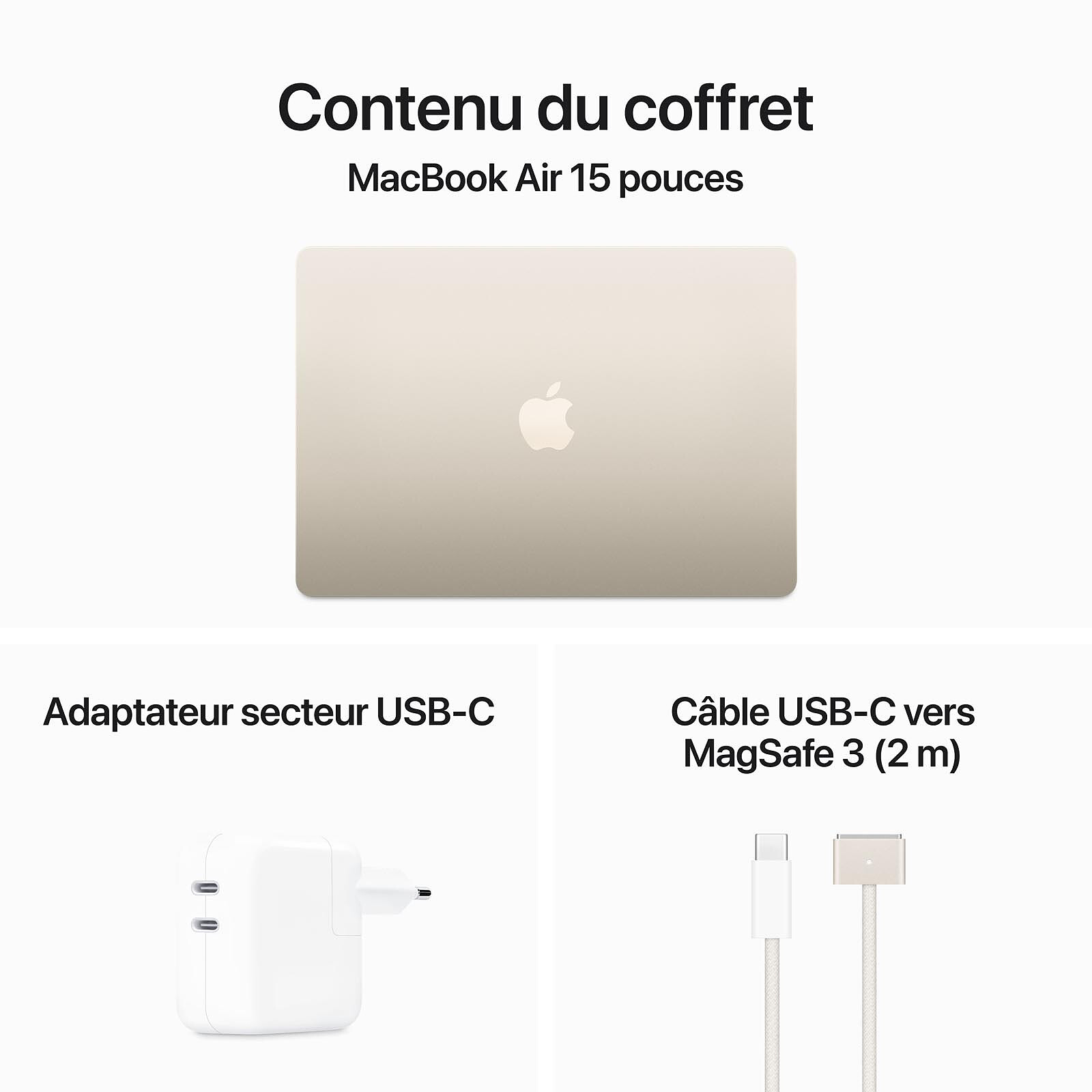 Apple MacBook Air M3 15in (2024) Starlight 8GB/256GB (MRYR3FN/A)