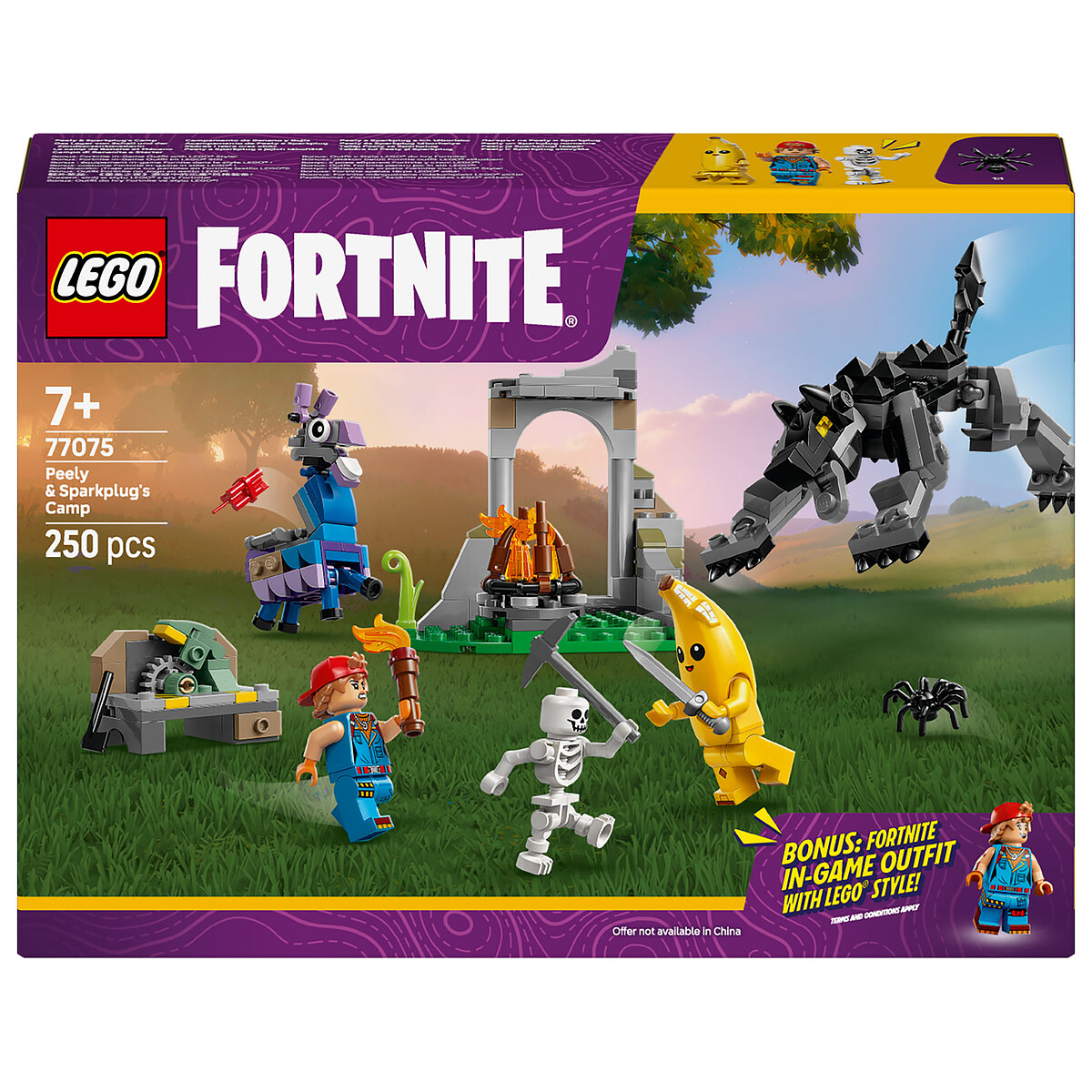 LEGO Fortnite 77075 Le Camp de Banane et Mécano