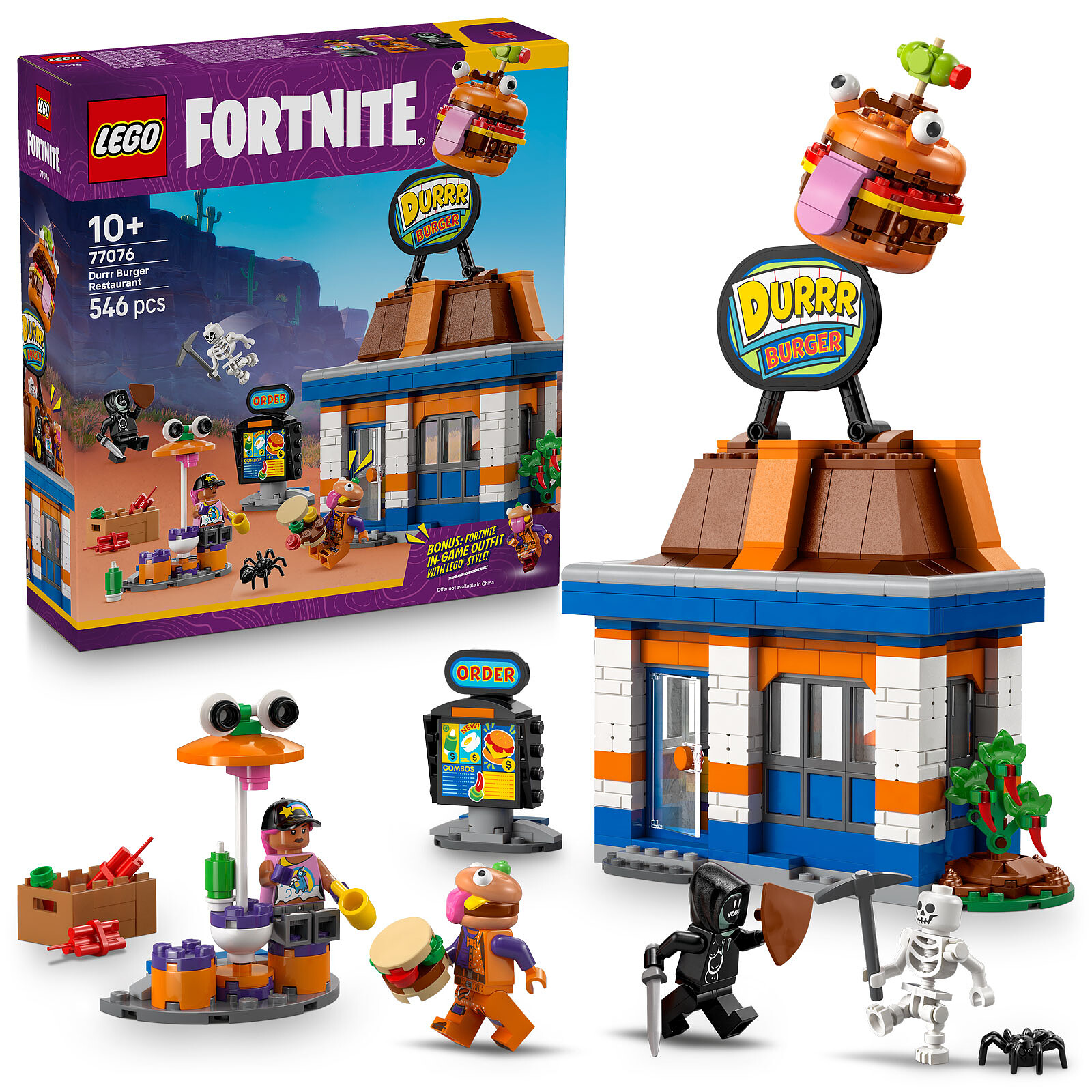 LEGO Fortnite The Durrr Burger Restaurant 77076