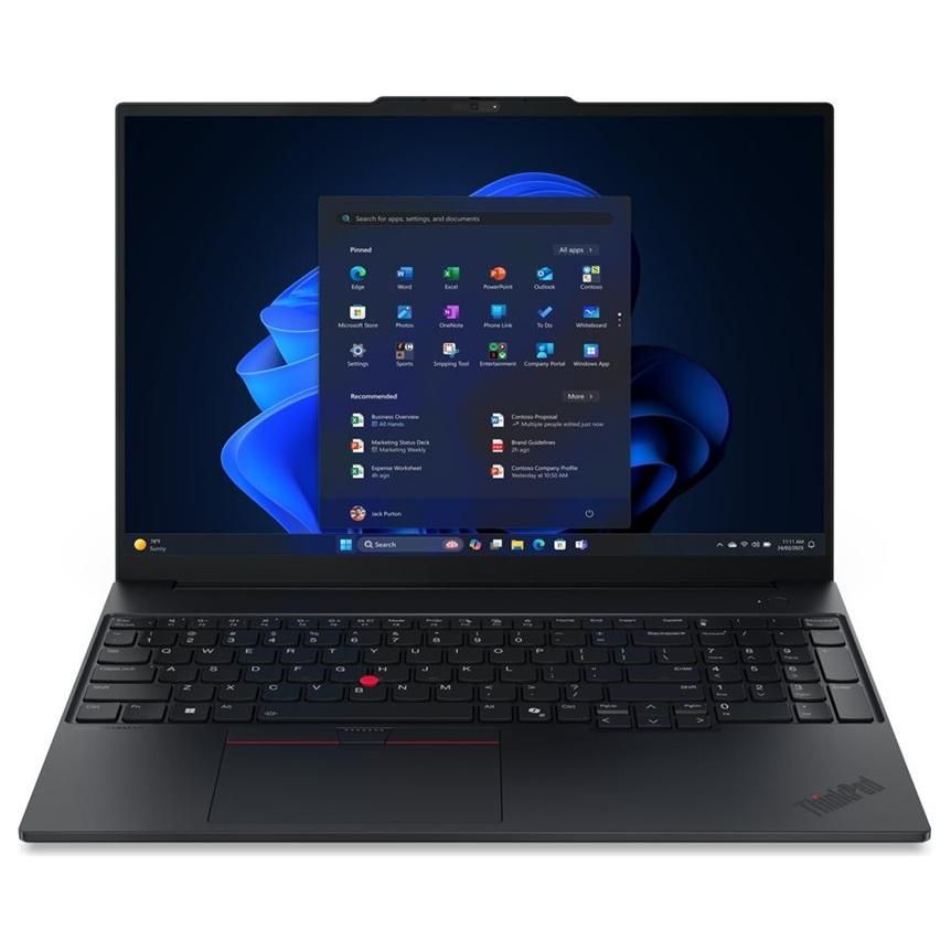 Lenovo ThinkPad E16 Gen 3 - 16 pouces, Ryzen 5, 16 Go de RAM, 512 Go SSD, Noir AZERTY