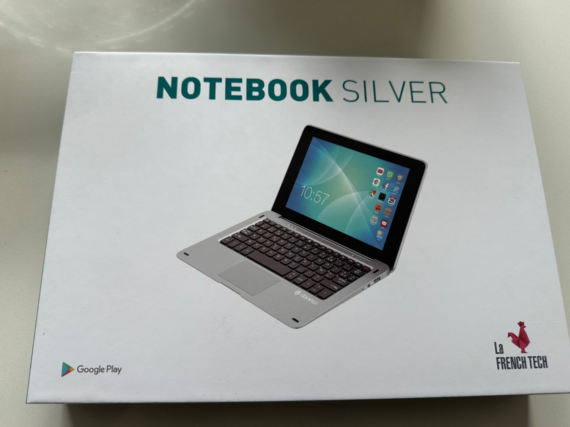 Danew Chromebook Notebook - Silver, 10.1" Screen, A133 Quad Core 1.5GHz, 2GB RAM, 32GB SSD