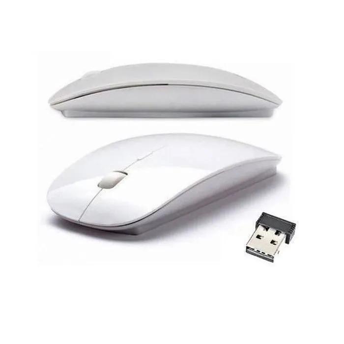 Wireless Mouse - Straße Tech - Ultra Slim - Ergonomic - 500/1000 dpi - White