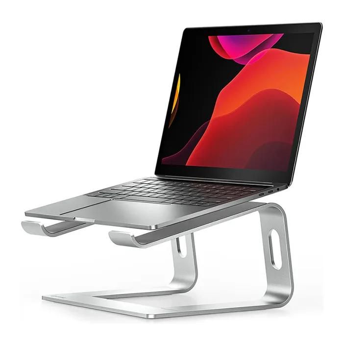 CRONG Laptop Stand - AluBench - Aluminum - Silver - Gray