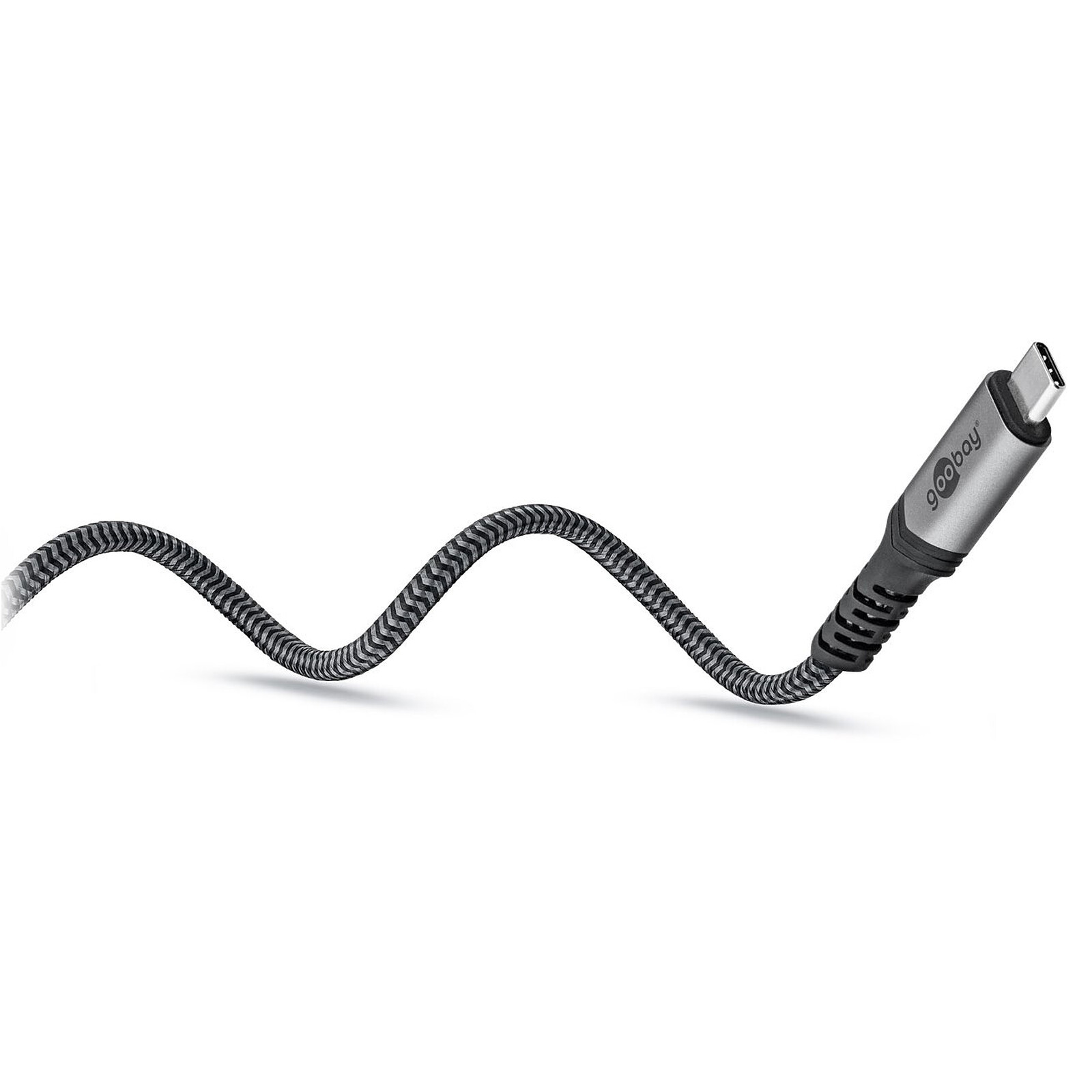 Goobay USB4 Type C Textile Cable (M/M) - 1m