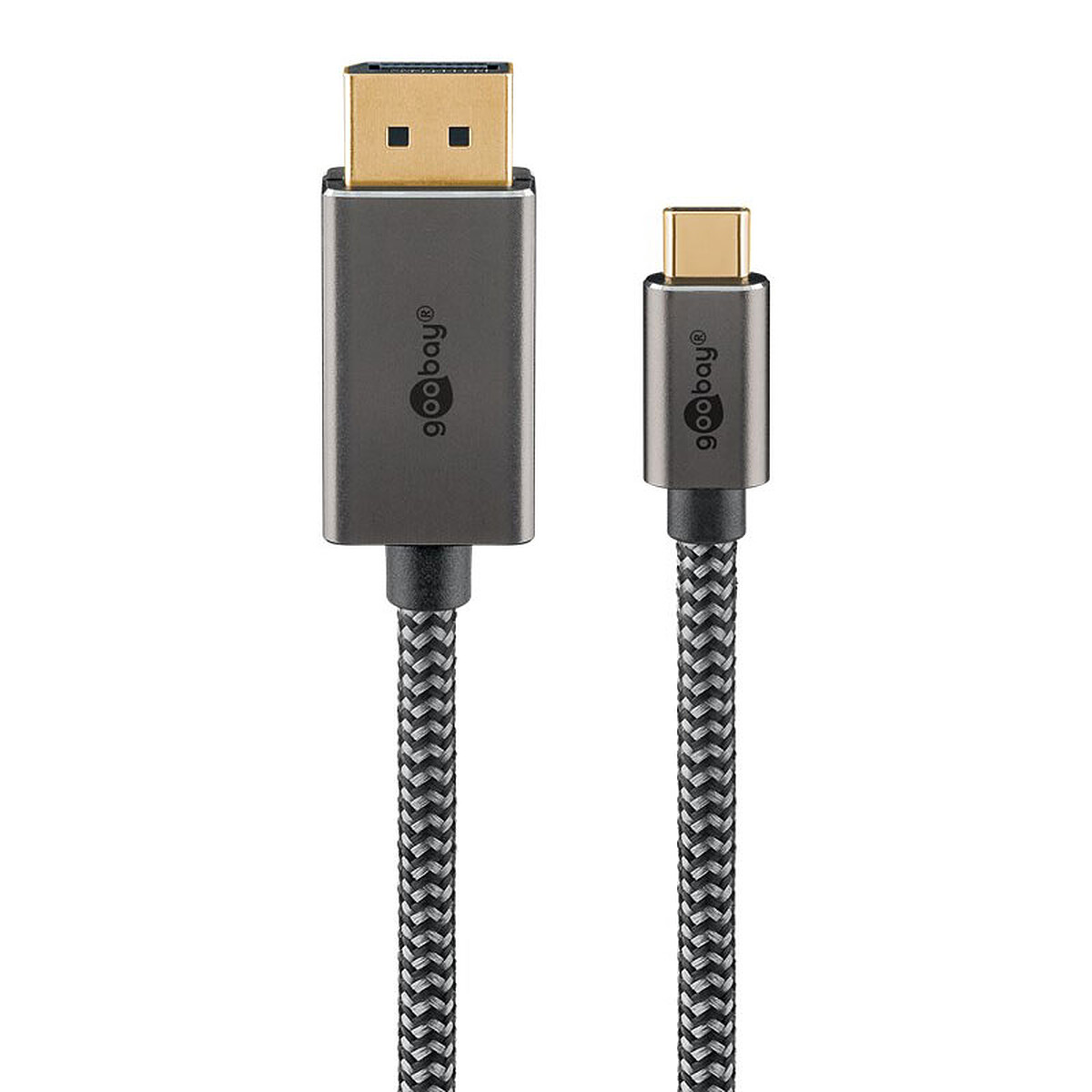 Goobay Câble Textile USB-C / DisplayPort 1.2 (M/M) - 1 m
