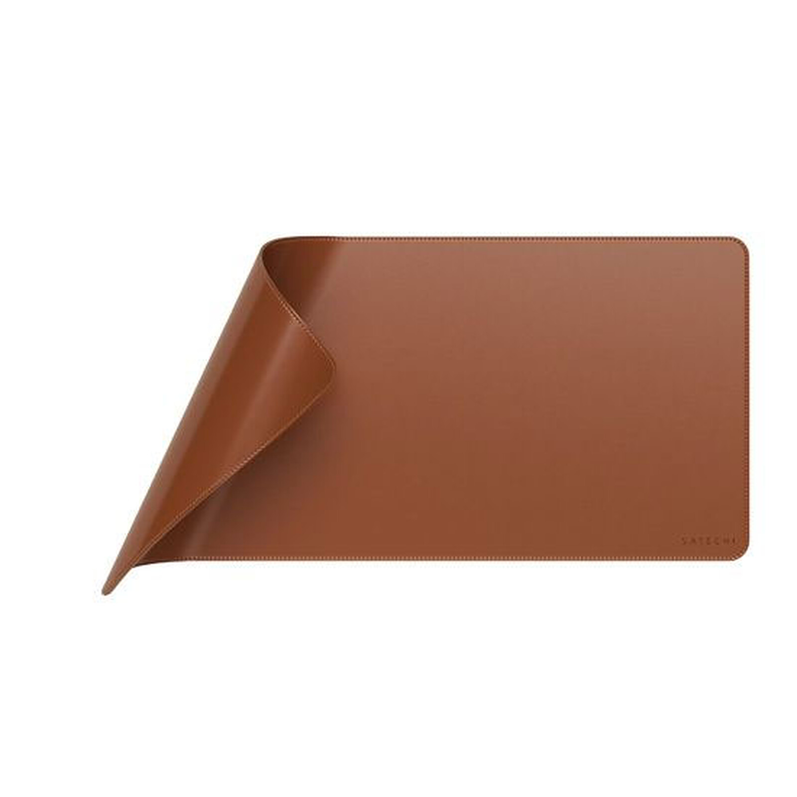SATECHI Vegan Leather Premium Desk Mat (Brown)