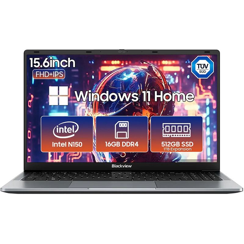 Blackview Acebook 6 - 15.6" Intel N150, 16GB RAM, 512GB SSD, Windows 11 Laptop