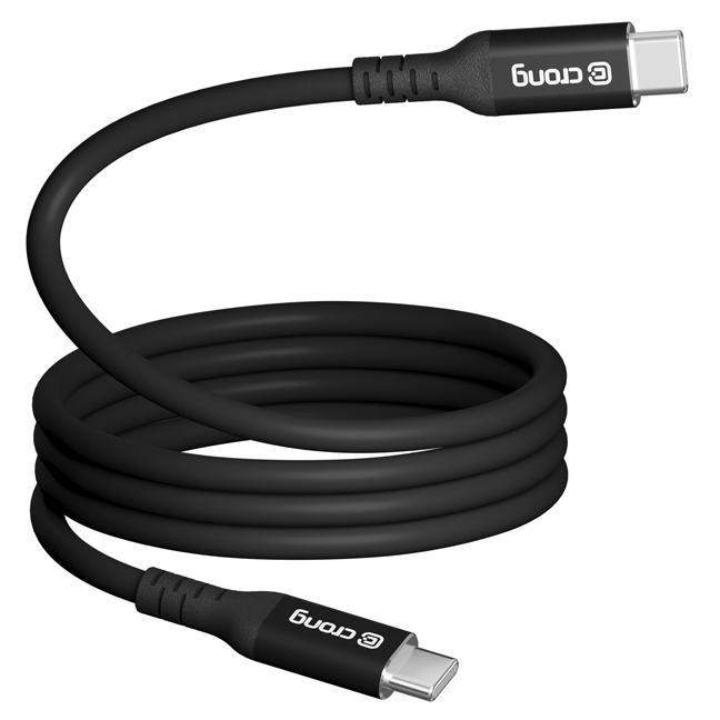 Crong USB-C Cable CRGSL025USCCBLK (USB 3.2 Gen 2)