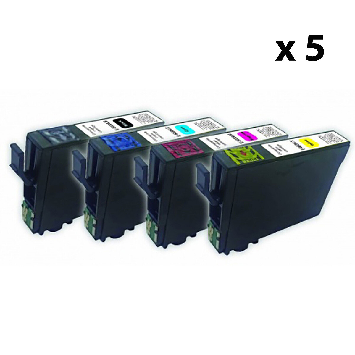 Megapack compatible Epson 503XL Piment (5x noir + 5x cyan + 5x magenta + 5x jaune)