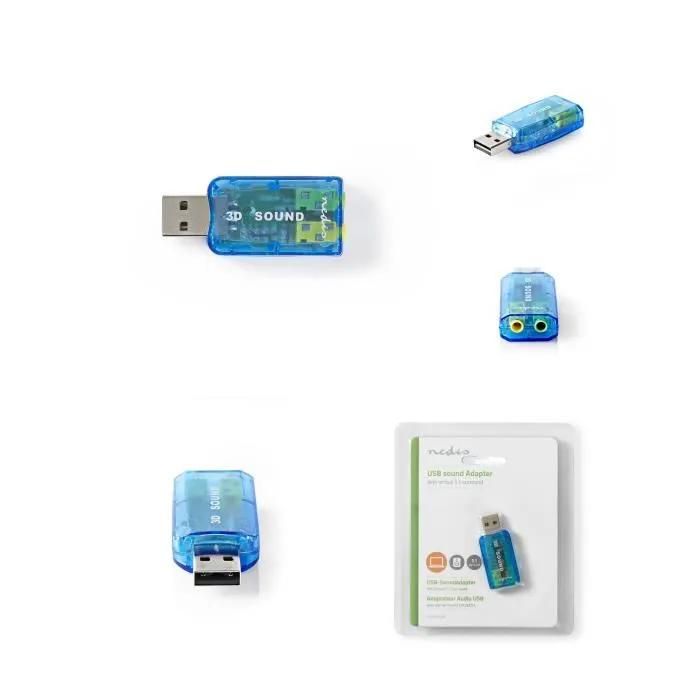 Nedis 5.1 Surround Sound Card - USB 2.0 - Compact
