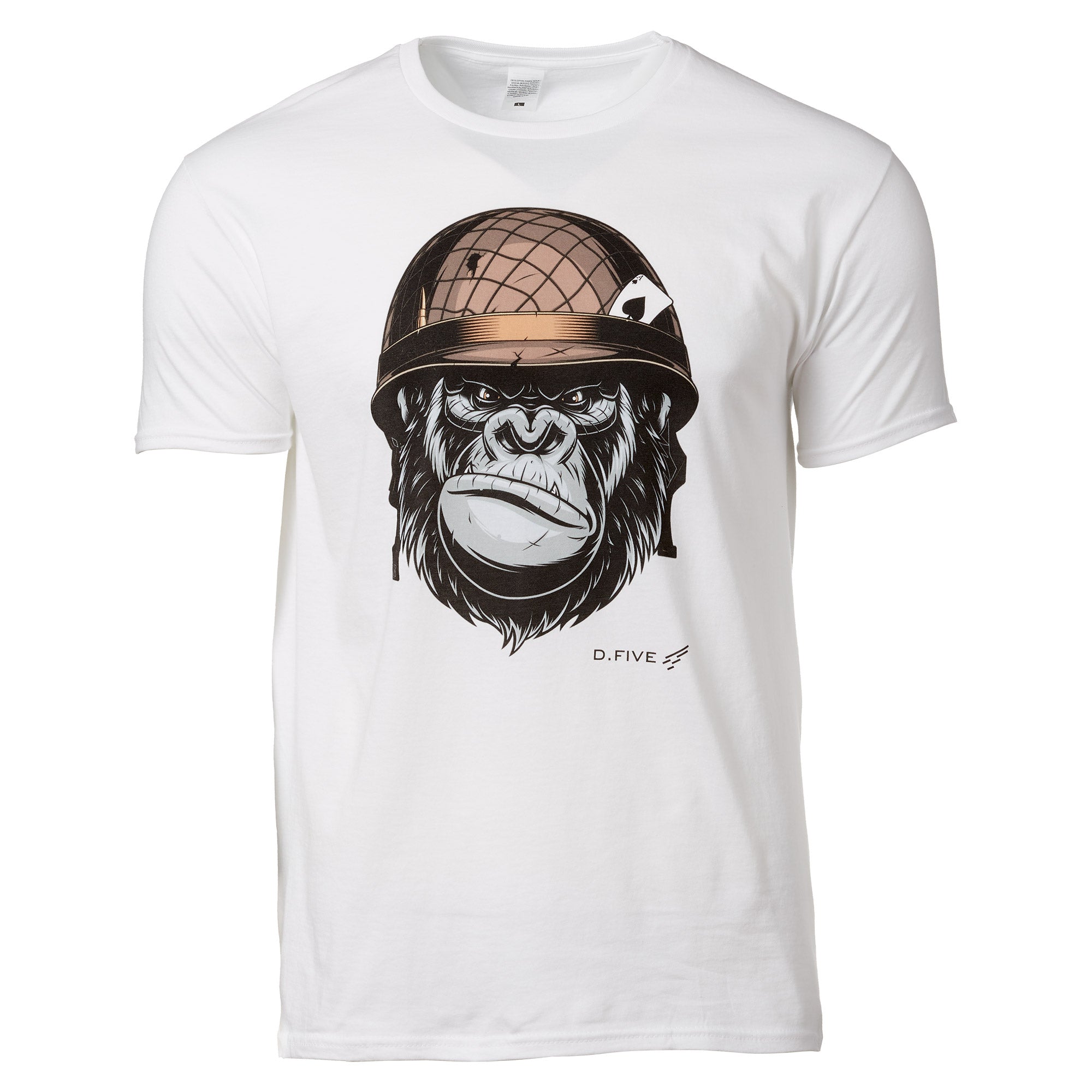 Defcon 5 Monkey Helmet T-Shirt - White - S
