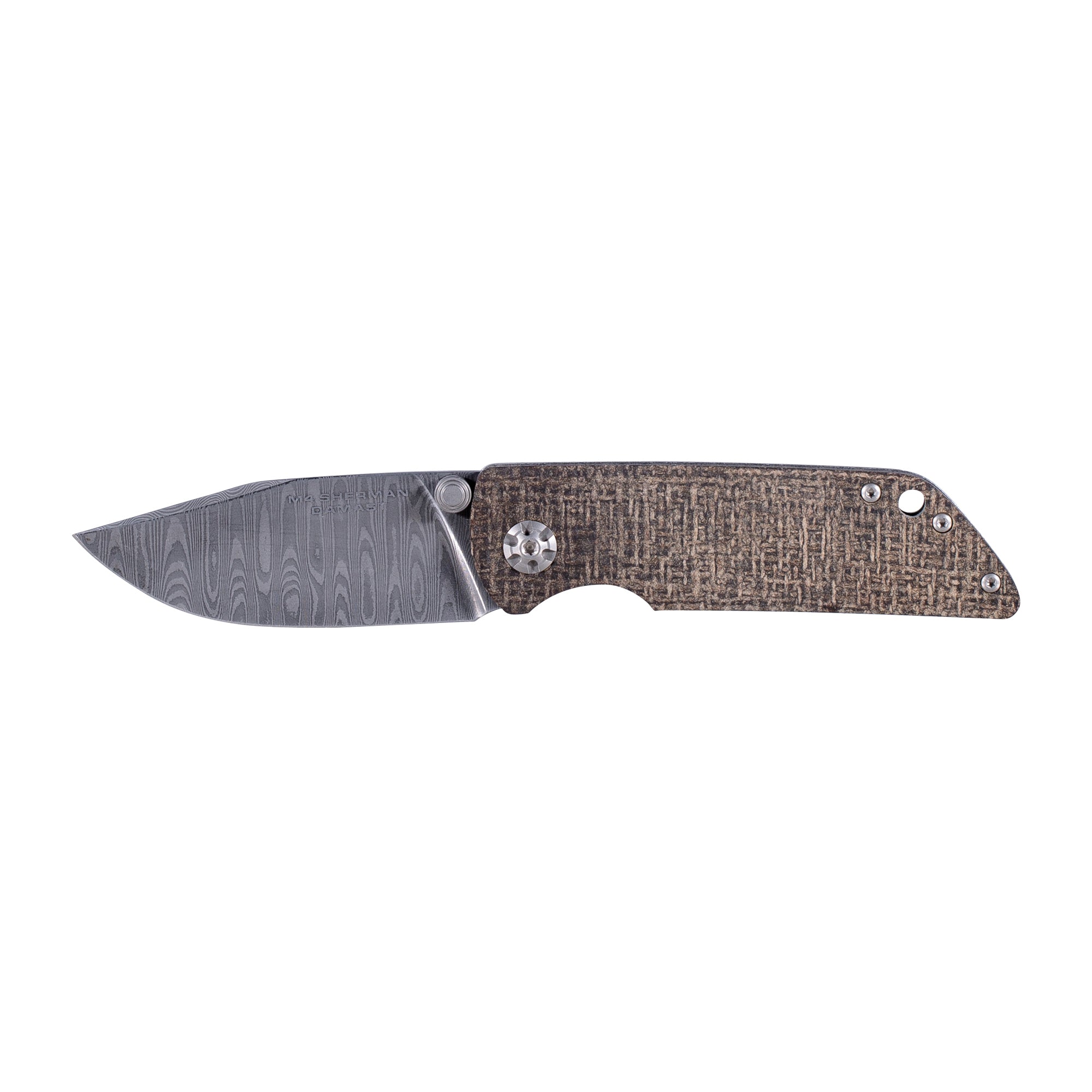 Böker M4 Sherman Damast Pocket Knife - Black